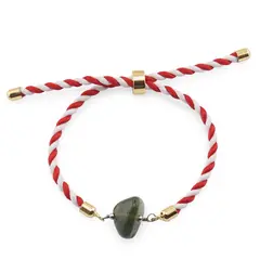 Bratara Martisor cu Moldavit cristal rulat