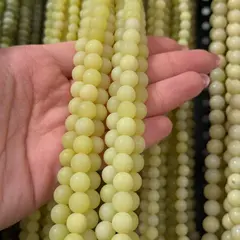 Sirag Jad Olive sfere mate 8mm, 37cm