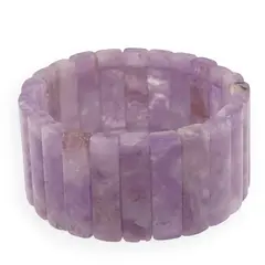 Bratara lata Ametist lavanda tuburi, 34mm