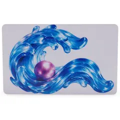 Card amuleta Valul de apa cu perla mov