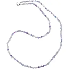 Colier cu sfere fatetate din Fluorit, 3mm