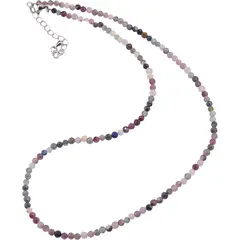 Colier cu sfere fatetate din Mix Cristale, 3mm