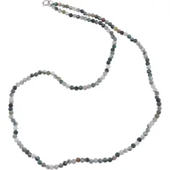 Colier cu sfere fatetate din Mossagat, 3mm