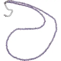 Colier cu sfere fatetate din Zircon mov, 3mm