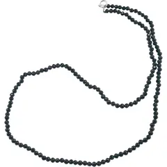 Colier cu sfere fatetate din Zircon verde inchis, 3mm