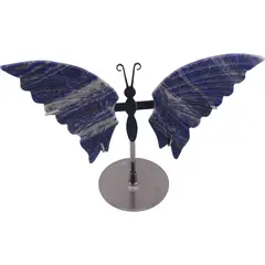 Figurina decorativa fluture din cristal natural Lapis Lazuli, 12cm