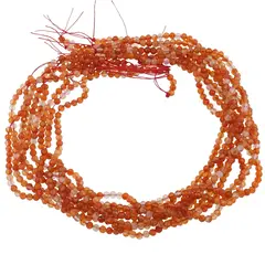 Sirag Carneol sfere fatetate 4mm, 38cm