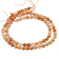 Sirag Citrin natural sfere fatetate 10mm, 38cm