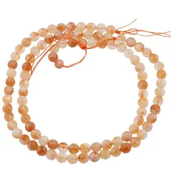 Sirag Citrin natural sfere fatetate 8mm, 38cm