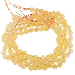 Sirag Citrin sfere fatetate 10mm, 39cm