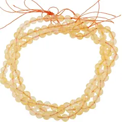 Sirag Citrin sfere fatetate 8mm, 39cm