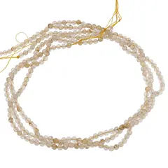 Sirag Cuart rutilat sfere fatetate 4mm, 38cm