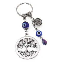 Breloc Feng Shui Copacul Vietii cu radacini si ochi protectori