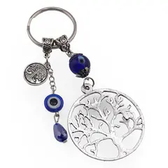 Breloc feng shui Copacul vietii si ochi protector