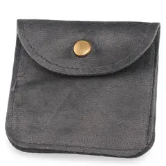 Saculet din catifea pentru bijuterii, 8cm - gri