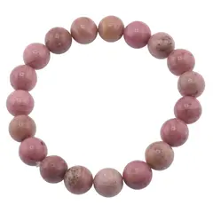 Bratara Rodonit roz sfere 10mm