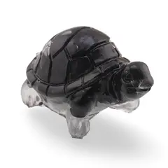 Broscuta din rasina cu spartura Cuart fumuriu, 5cm