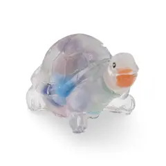 Broscuta din rasina cu spartura Selenit colorat, 5cm