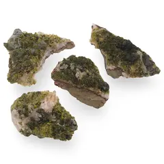 Epidot verde cu cristale de Cuart, 40-70g