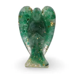 Inger din rasina cu spartura Aventurin si foita de aur, 68mm