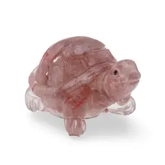 Broscuta din rasina cu spartura Aventurin rosu, 5cm