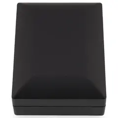 Cutie premium pentru bijuterii cu LED dreptunghiulara, neagra - 9cm