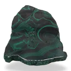 Felie slefuita unicat din Malachit natural, M2