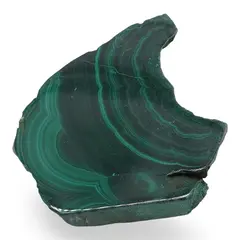 Felie slefuita unicat din Malachit natural, M8