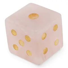 Zar pentru noroc din Cuart roz, 15mm