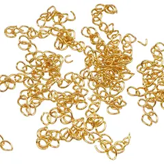 Accesorii din metal auriu - lantisoare de prelungire pentru bijuterii