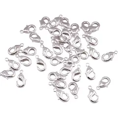 Accesorii din metal - inchizatori carabina (lobster) pentru bijuterii, 10mm