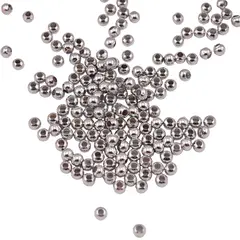 Accesorii din metal rodiat - bumbi distantieri pentru bijuterii, 3mm