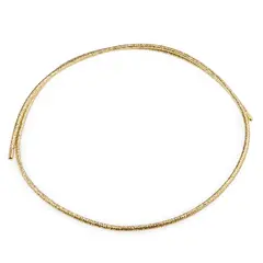 Bratara/colier magnetic din ata aurie, 51cm