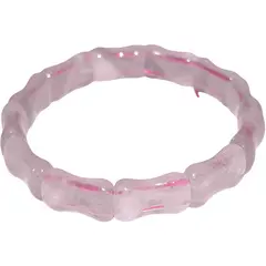 Bratara lata Cuart roz model plat pe elastic