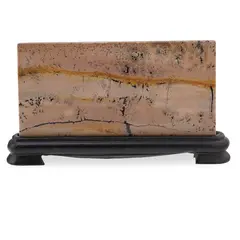 Felie Jasp Peisaj unicat cu suport din lemn, 12cm - A1