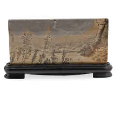 Felie Jasp Peisaj unicat cu suport din lemn, 12cm - A2