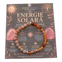 Bratara ENERGIE SOLARA cu cristale naturale si Argint 925, 6-7mm