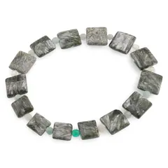Bratara unicat Serafinit patratele 10-12mm si Mix cristale sfere 4mm, M10