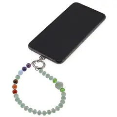 Accesoriu pentru telefon Aventurin, cristale 7 chakre si floare