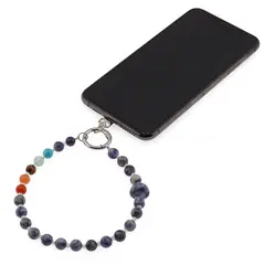 Accesoriu pentru telefon Sodalit, cristale 7 chakre si ciuperca