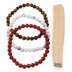 Set Bratari pentru Ziua de Marti – Curaj si Focus, Ochi de Tigru, Hematit si Carneol