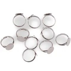 Accesorii din inox - inel reglabil cu baza 10mm - set 10 buc