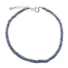 Bratara Safir A+ discuri fatetate cu Argint 925, 3-4mm