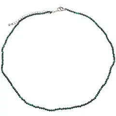 Colier Malachit sfere microfatetate 2mm