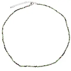 Colier Rubin in zoisit sfere microfatetate 2mm