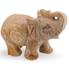 Figurina gravata Elefant din Mookait, 12,5cm