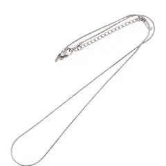 Lantisor din inox argintiu model clasic, 40cm