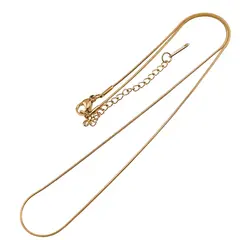 Lantisor din inox auriu model clasic, 40cm