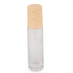 Sticluta transparenta cu roll on metalic si capac, 10ml