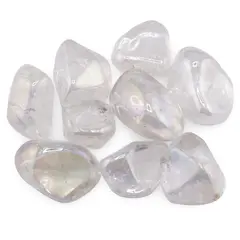 Cristal de stanca Aqua Aura rulat, 20-30mm